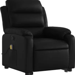 Sale vidaXL Massagefåtölj med uppresningshjälp konstläder Svart