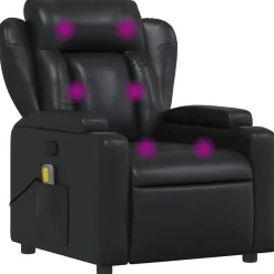 Sale vidaXL Massagefåtölj konstläder Svart