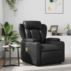 Sale vidaXL Massagefåtölj konstläder Svart