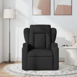 vidaXL Massagefåtölj svart tyg