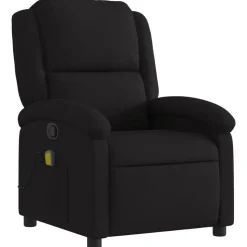 vidaXL Massagefåtölj svart tyg