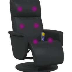 Best vidaXL Massagefåtölj 71 x 90 x 105 cm Konstläder Svart