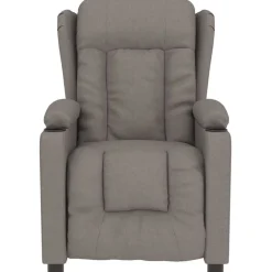 Hot vidaXL Massagefåtölj tyg Taupe