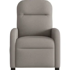 Best vidaXL Massagefåtölj tyg Taupe
