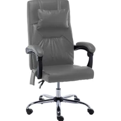 Hot vidaXL Massagekontorsstol konstläder Antracit