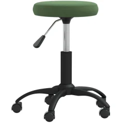 vidaXL Massagepall mörkgrön sammet