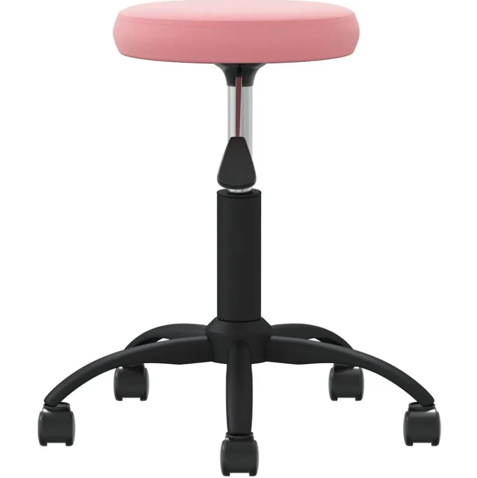 vidaXL Massagepall rosa sammet