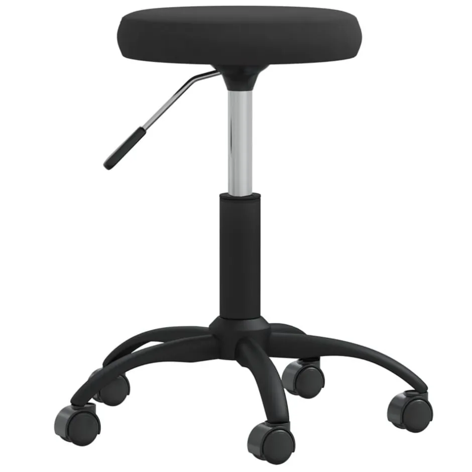 Best vidaXL Massagepall sammet Svart