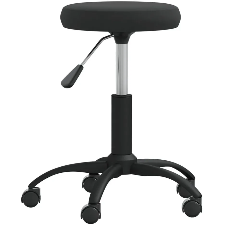 Best vidaXL Massagepall sammet Svart