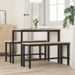Best vidaXL Matbänk 100 x 32,5 x 49 cm Massivt furuträ Naturfärg
