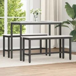 Sale vidaXL Matbänk 100 x 32,5 x 49 cm Massivt furuträ Vit