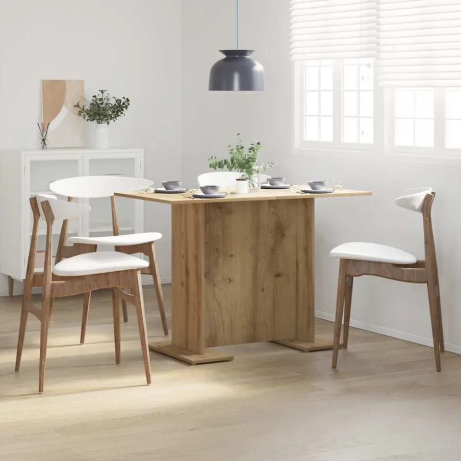 Discount vidaXL Matbord 110x60x75 cm konstruerat trä Artisan ek