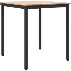 vidaXL Matbord Naturfärg 70 x 70 x 75 cm Massiv furu