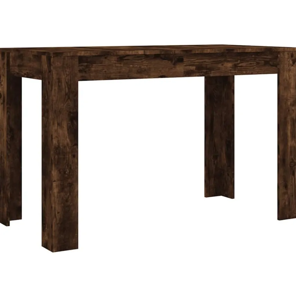 vidaXL Matbord rökfärgad ek 120x60x76 cm konstruerat trä