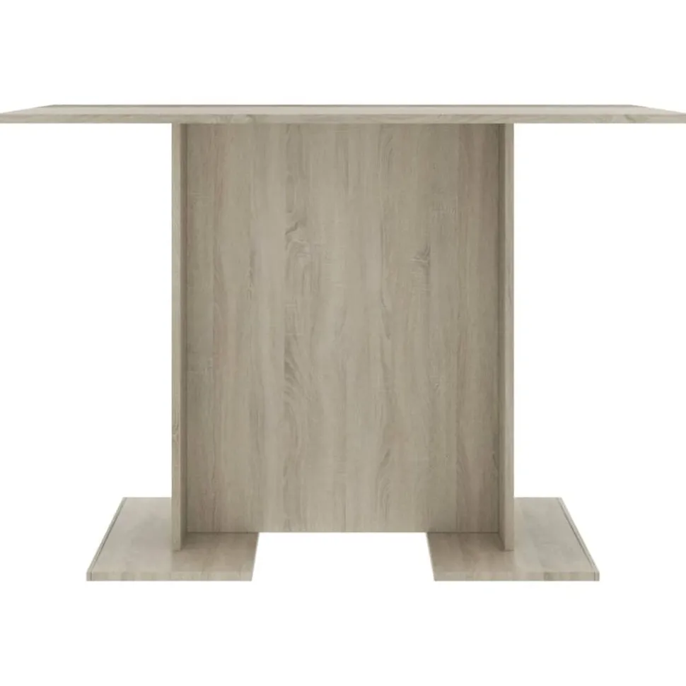 vidaXL Matbord sonoma-ek 110x60x75 cm konstruerat trä