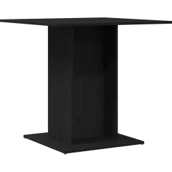 vidaXL Matbord svart ek 80x80x75 cm konstruerat trä