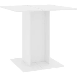 vidaXL Matbord vit 80x80x75 cm konstruerat trä