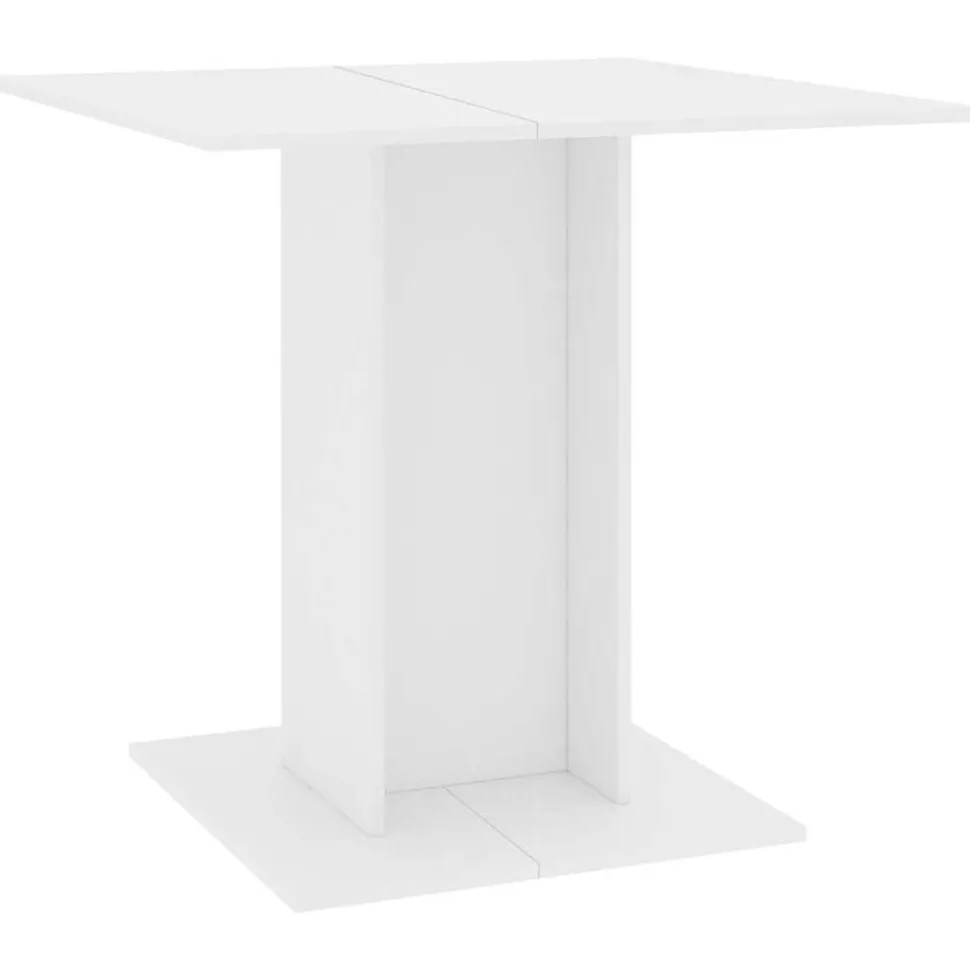vidaXL Matbord vit 80x80x75 cm konstruerat trä