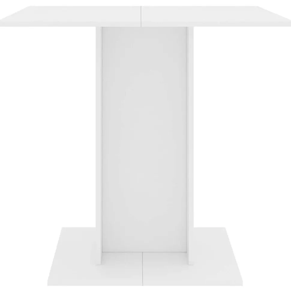 vidaXL Matbord vit 80x80x75 cm konstruerat trä