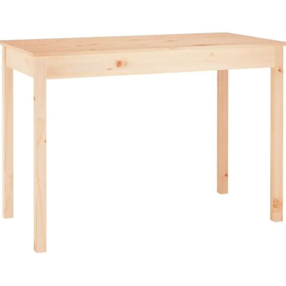 vidaXL Matbord 110x55x75 cm massivt furuträ