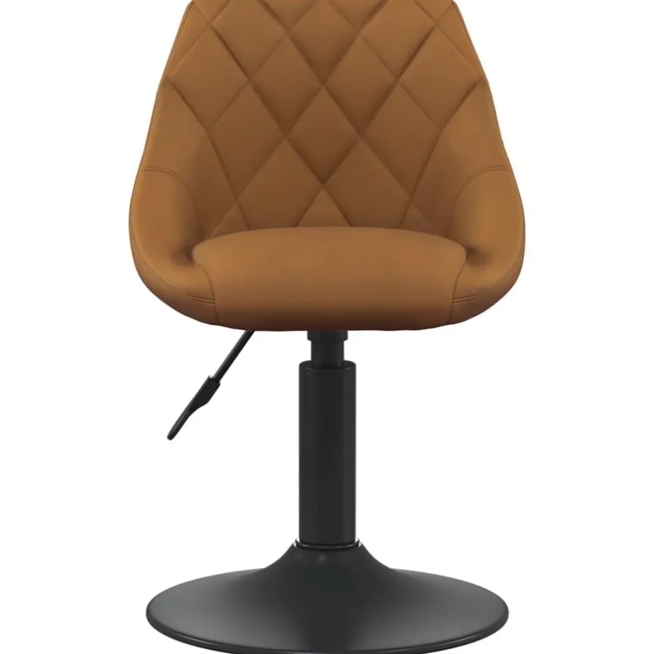 Outlet vidaXL Matstol sammet Brun