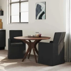 vidaXL Matstolar 2 pcs Svart 57 x 67 x 95 cm tyg
