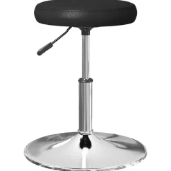 vidaXL Matstolar 2 st svart konstläder