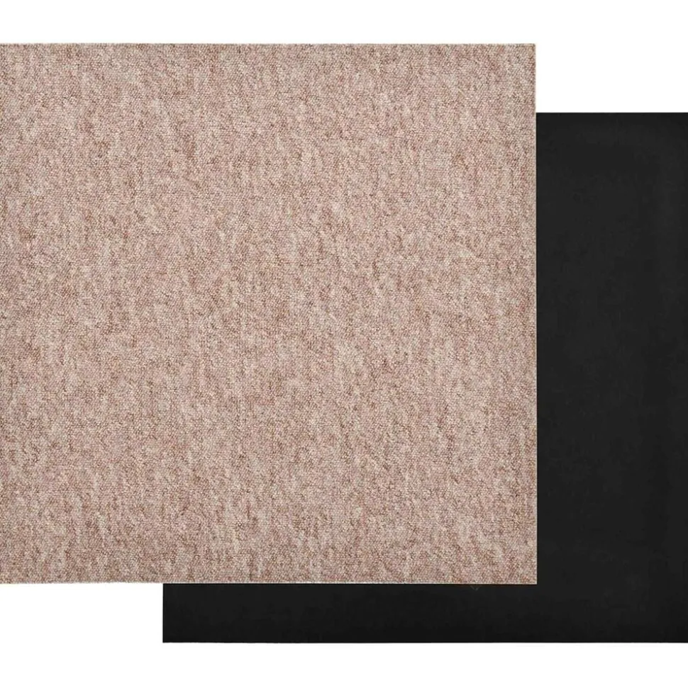 vidaXL Matta 20 pcs Beige 50 x 50 cm 100% Polypropen