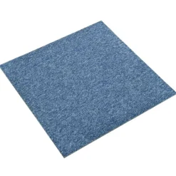 Hot vidaXL Matta 20 pcs 50 x 50 cm 100% Polypropen Blå