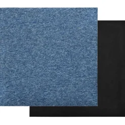 Hot vidaXL Matta 20 pcs 50 x 50 cm 100% Polypropen Blå