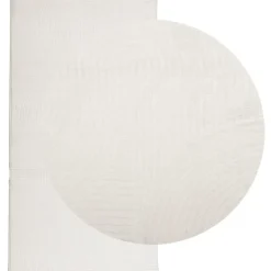 vidaXL Matta IZA kort lugg skandinavisk look gräddvit 80x150 cm