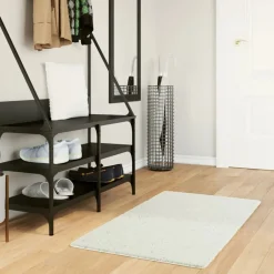Clearance vidaXL Matta OVIEDO kort lugg gräddvit 60x110 cm Kräm