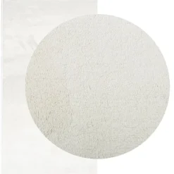 Clearance vidaXL Matta OVIEDO kort lugg gräddvit 60x110 cm Kräm