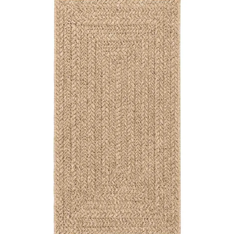 vidaXL Matta ZIZUR 80x150 cm jutelook inomhus och utomhus Brun