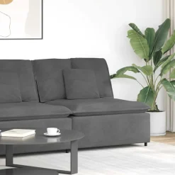 Sale vidaXL Modulär mittmodul för soffa med dynor 100 cm Mörkgrå