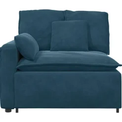 Online vidaXL Modulär soffa armstödsändmodul med dynor 100 cm Blå