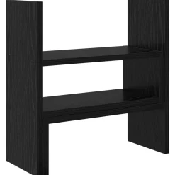 Discount vidaXL Monitorbordshållare 40 x 17 x 41 cm Konstruerat trä Svart ek
