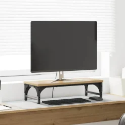 Hot vidaXL Monitorställ 55 x 23 x 14 cm Konstruerat trä artisan ek