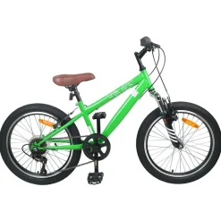 New vidaXL Mountainbike 20 Tum 6-Hastighet för 5-8 år gammal Grön