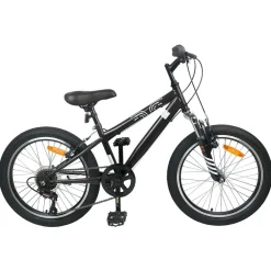 vidaXL Mountainbike 20 Tum 6-Speed för 5-8 år gammal Svart