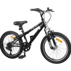 vidaXL Mountainbike 20 Tum 6-Speed för 5-8 år gammal Svart