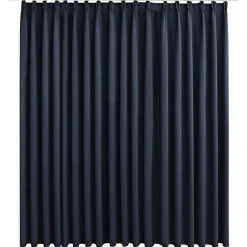 vidaXL Mörkläggningsgardin med krokar 290x245 cm Antracit