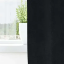 Best vidaXL Mörkläggningsgardiner 2 pcs 140 x 140 cm Sammet Svart
