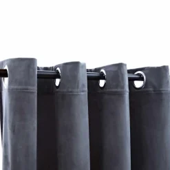 vidaXL Mörkläggningsgardiner med ringar 2 st antracit sammet 140x175 cm