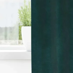 Outlet vidaXL Mörkläggningsgardiner 2 pcs 140 x 140 cm Sammet Mörkgrön
