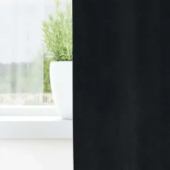 vidaXL Mörkläggningsgardiner 2 pcs Svart 140 x 140 cm Sammet