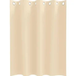 Online vidaXL Mörkläggningsgardiner med Ringar 2 pcs 140 x 140 cm Kräm