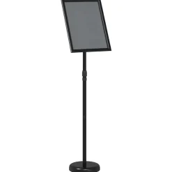 vidaXL Mässmontrar Svart 25 x 25 x 125 cm Aluminium