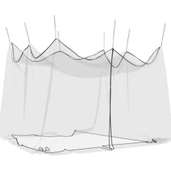 vidaXL Myggnät för utomhus 220 mesh svart 300x300x250 cm