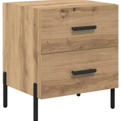 vidaXL Nattduksbord Artisan Ek 40 x 35 x 47,5 cm Konstruerat trä